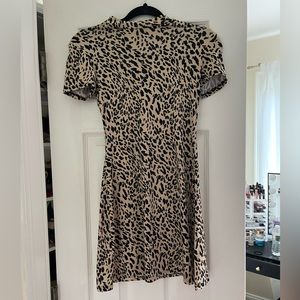 Leopard stretchy Forever 21 mini dress